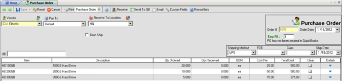 Purchasing Transactions