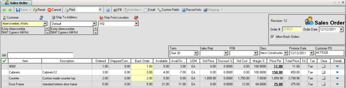 Sales Transactions